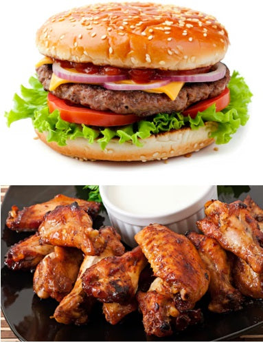 THE GATHERING BOX – 1/3 Pound Hamburger Patties & Pasture-Raised Chicken Wings
