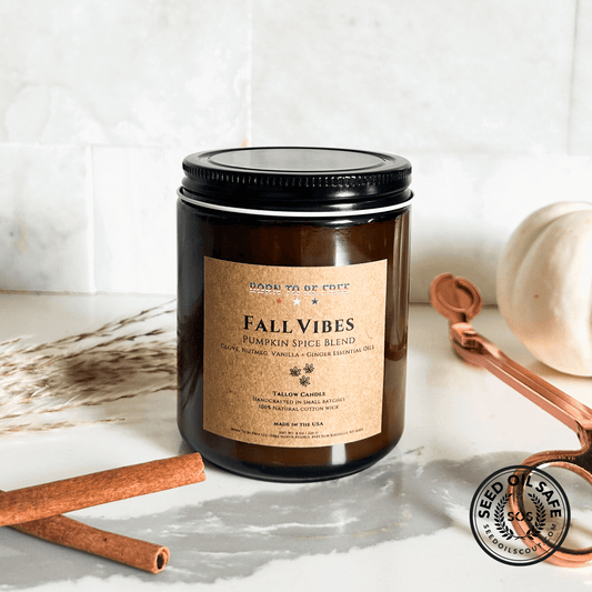 Fall Vibes- Pumpkin Spice Blend Tallow Candle